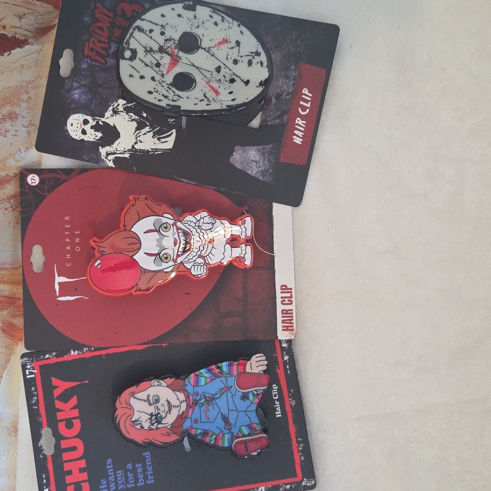 Horror Character Hair Clip Set